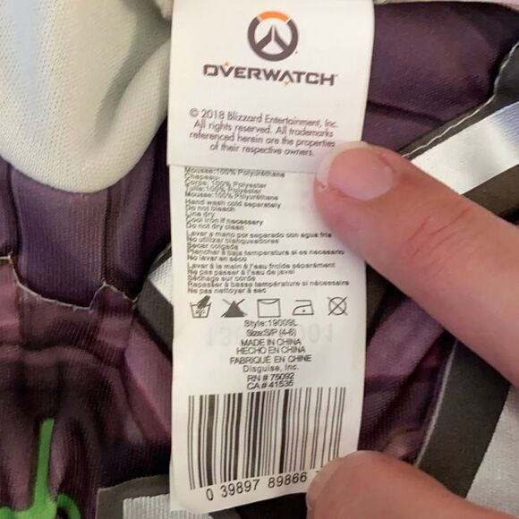 Kids Overwatch Halloween Costume Size S (4-6) NEW - Picture 3 of 4